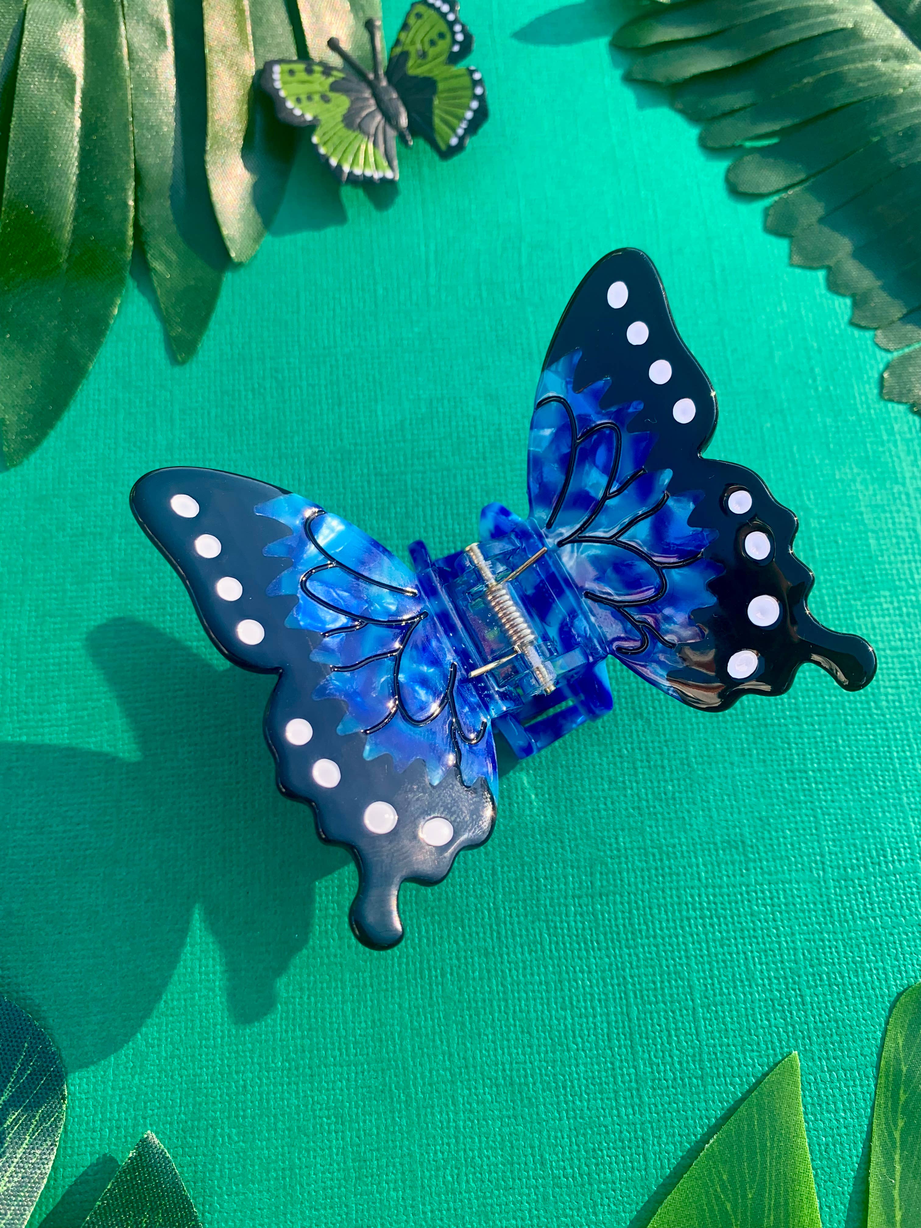 Not Picasso - Wholesale Hair Clip - Women's - Blue Morpho Hair Claw7