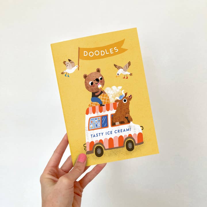 A5 IJscoman Notitieboek | Blanco Pagina's Kinder Kladblok voor wholesale door Emily Nash Illustration Greeting Cards