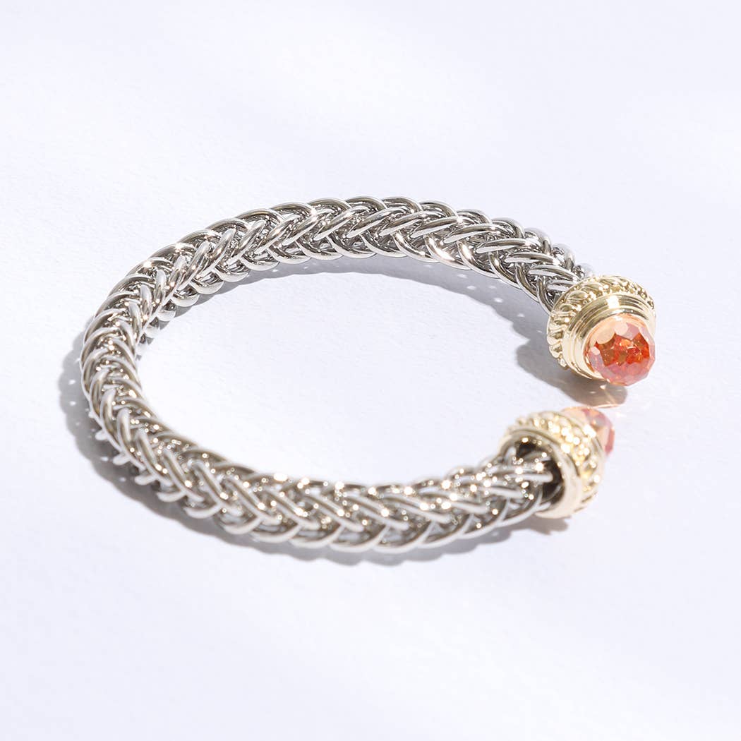 Fashion City – wholesale Cuff bracelet – 7MM Bangle Bracelet Ponytail Square8