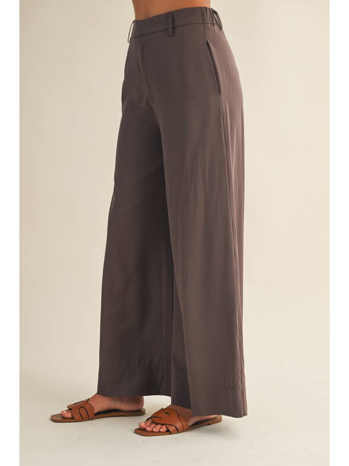 Mustard Seed - Venta al por mayor Pantalones - Mujer - PANTALONES ELÁSTICOS DE CINTURA ALTA Y PERNERA ANCHA8