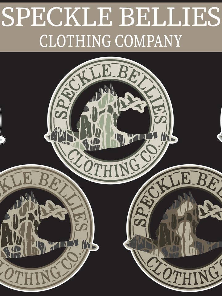 Vien Camo Decals for wholesale by Speckle Bellies Clothing Company