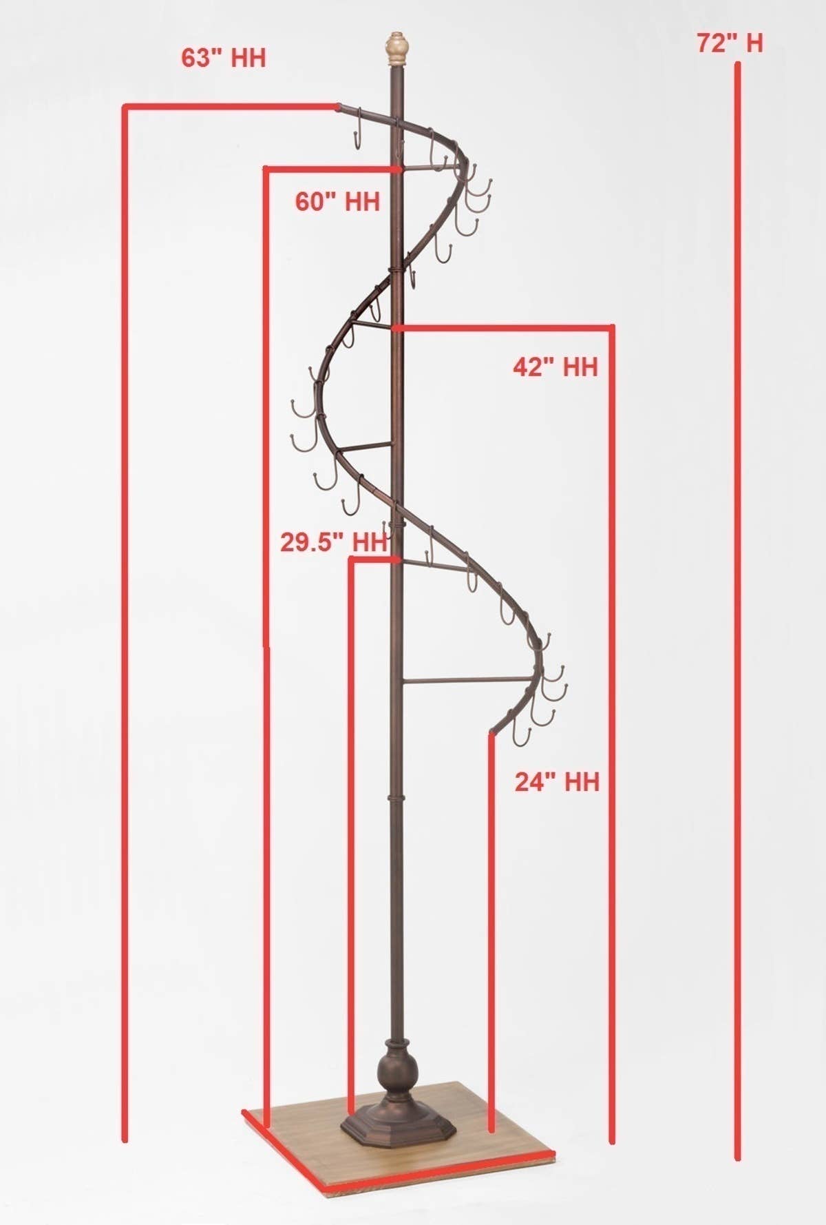 Tripar International - Wholesale Retailer Display Stand/Case - Purse Display Tree with Wood Base and 17 hooks5