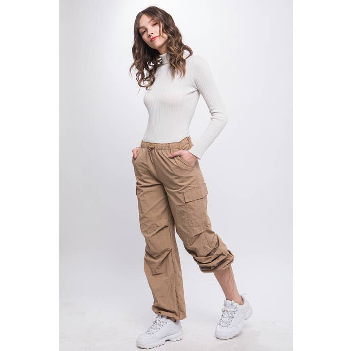Apolline - Wholesale Pants - Women's - Loose Fit Parachute Cargo Pants12