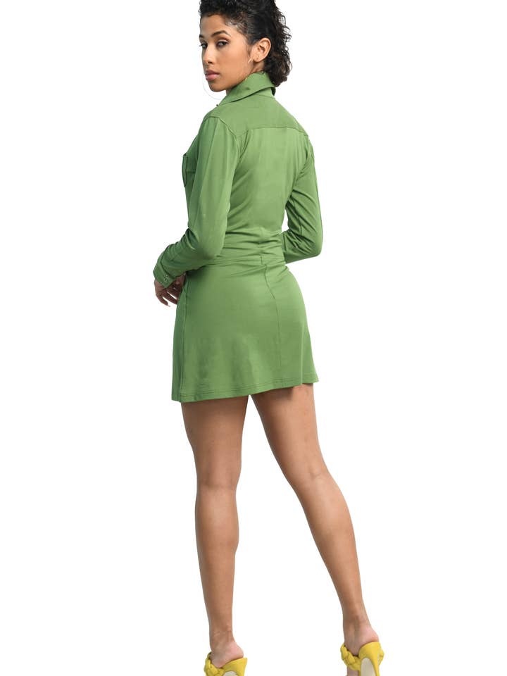 Dai Moda - Wholesale Dress - Women's - Shirt Mini Dress