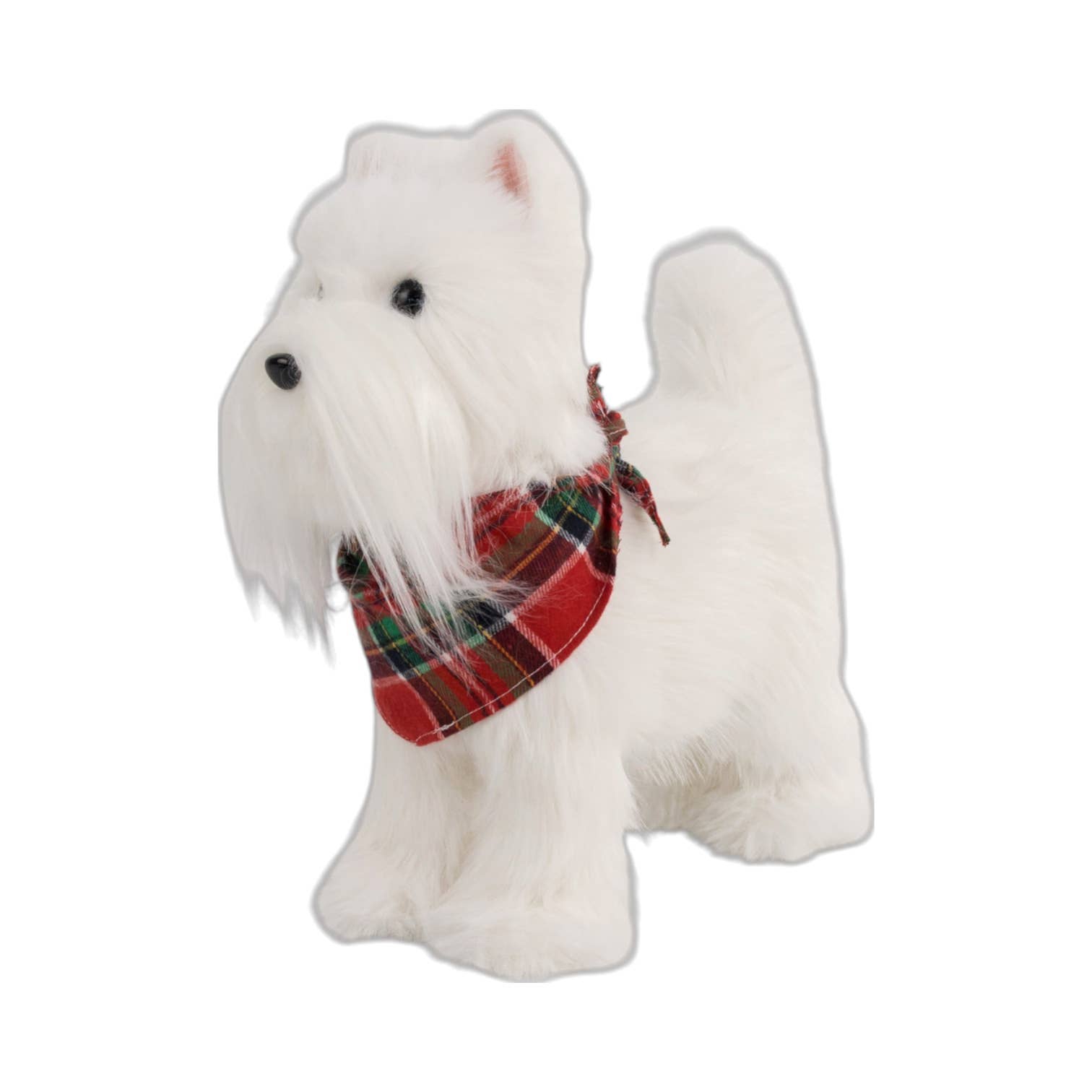 December Diamonds - Vente Figurine décorative - Scotty blanc de 14,5 pouces0