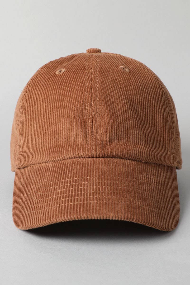 Fashion City - Wholesale Baseball Cap - Women's - Corduroy Adjustable Cotton Baseball Cap Dad Hat5