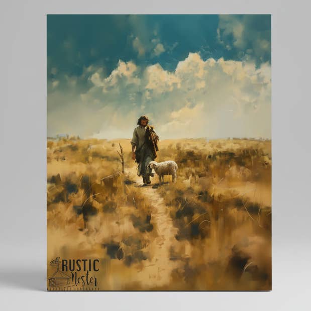 Jesus Left the 99 home decor, minimalistic art, Christian for wholesale by Rustic Nester