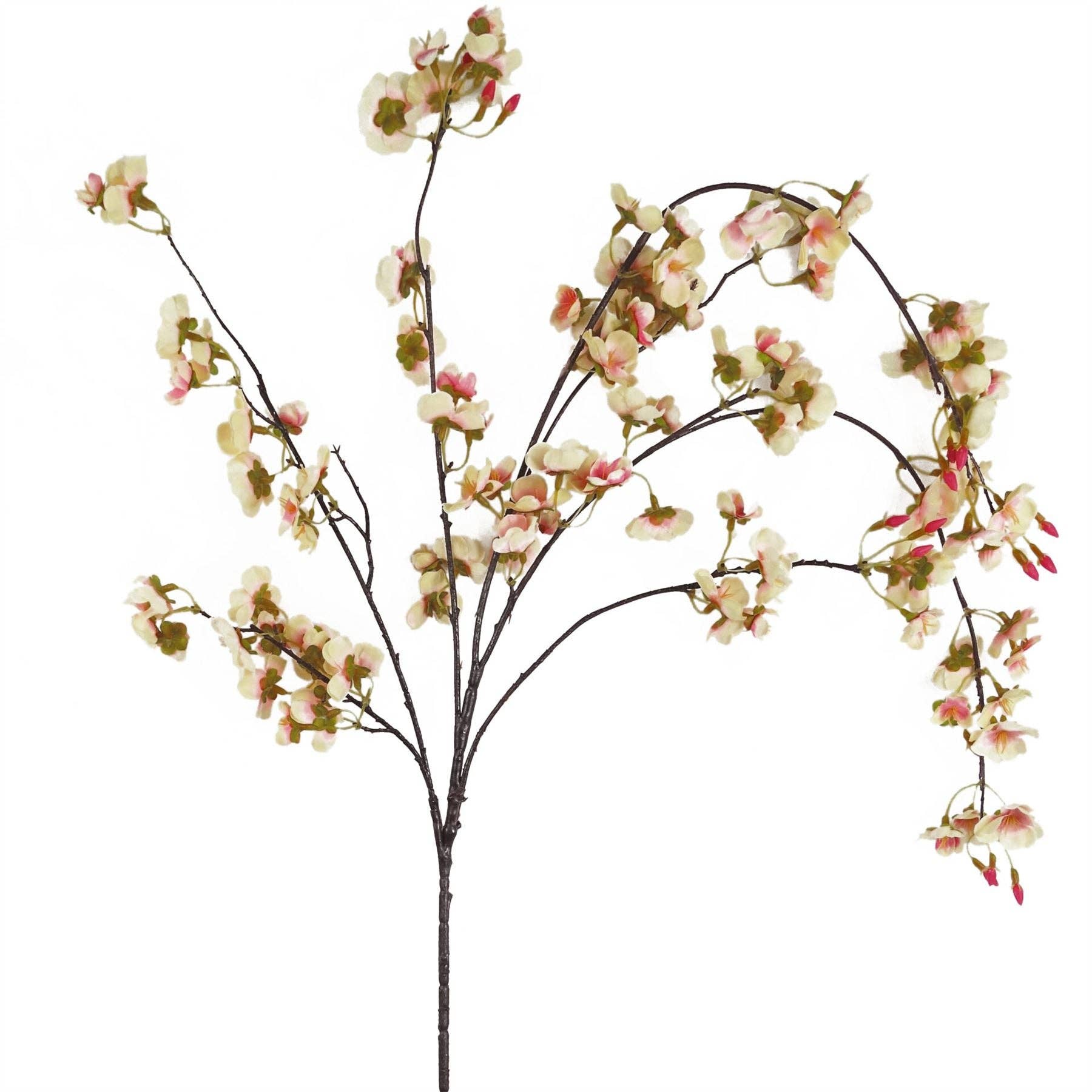 Leaf Design UK LTD - Venta al por mayor Flores artificiales - Tallo Artificial de Cerezo Colgante Natural Rosa de 110 cm0