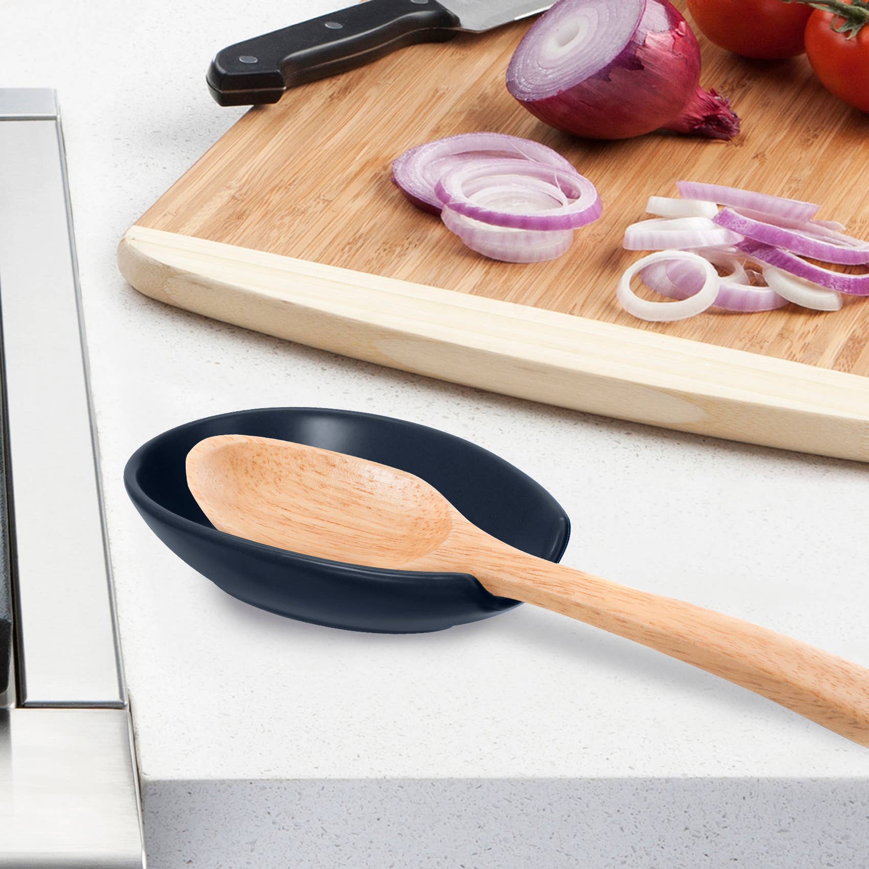 Oggi - Wholesale Spoon Rest - Spoon Rest - Spooner Ceramic (5.25" x 3.5")14