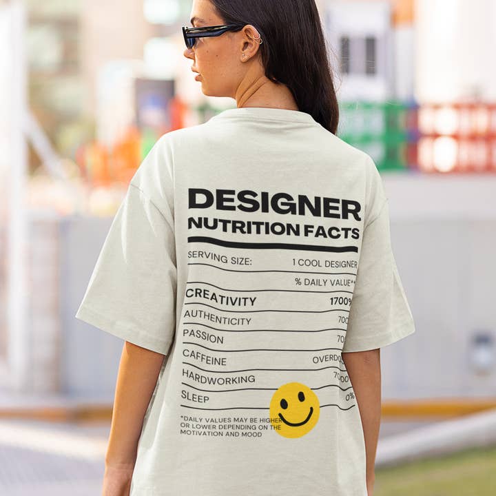 T-shirt de créateur à épaules tombantes pour la vente par myladylilly