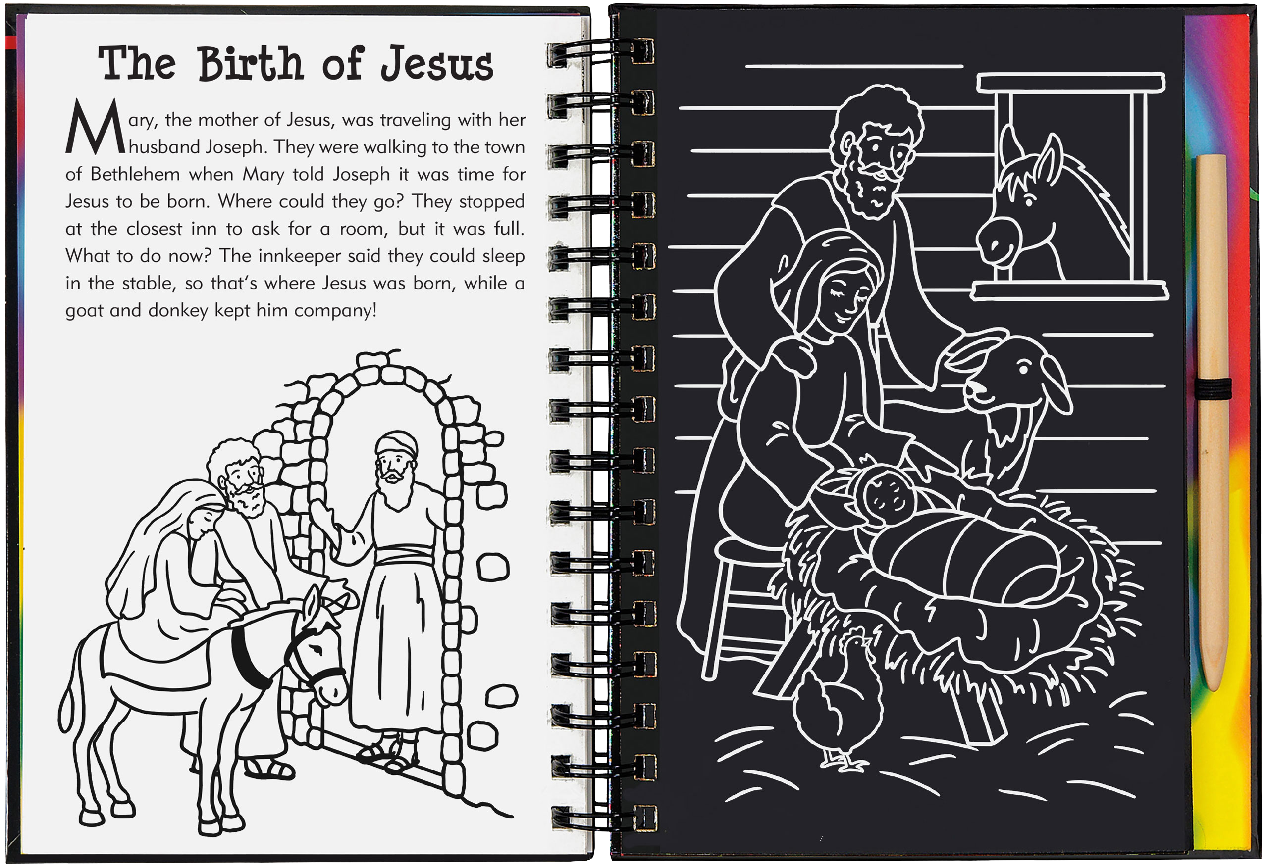 Peter Pauper Press - Wholesale Early Reader Book (6-8) - Bible Stories Scratch and Sketch5