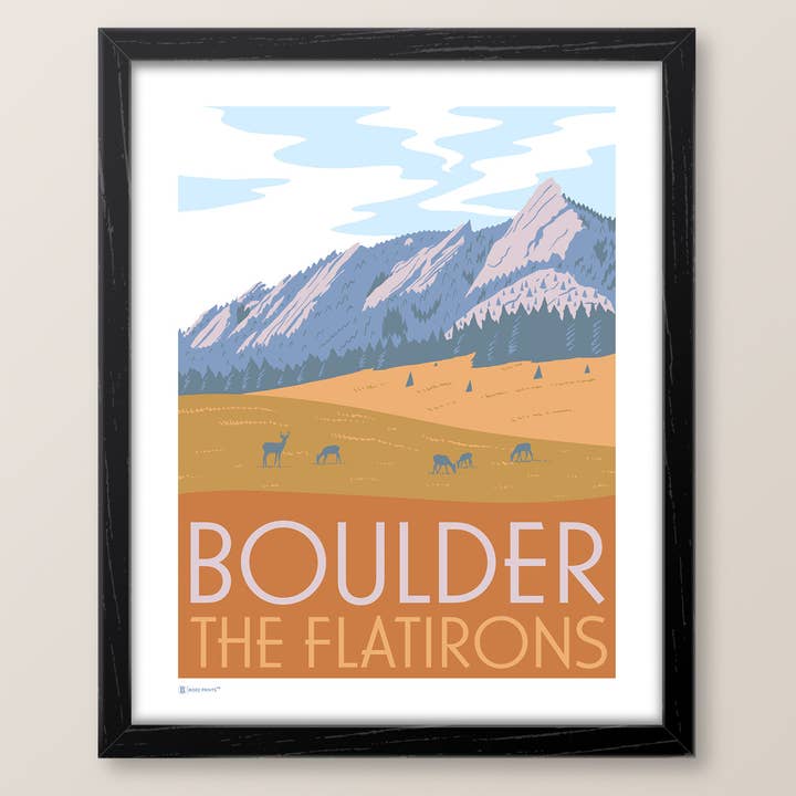 Imprimé Boulder Flatirons - Colorado pour la vente par Bozz Prints