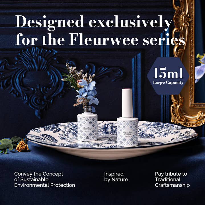 MELODYSUSIE - Wholesale Nail polish - Fleurwee Gel Nail Polish Plant-based - P45 Powder-Purslane5