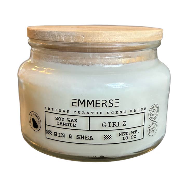 Girlz: Gin ands Shea Scented Candle for wholesale by Emmerse LLC