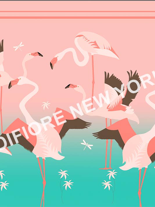 Flamingo Sarong for wholesale by DiFiore New York