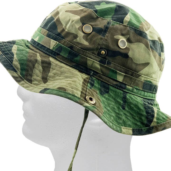 KBETHOS - Wholesale Bucket hat – Unisex - Solid Boonie Hat With String (Fitted)6