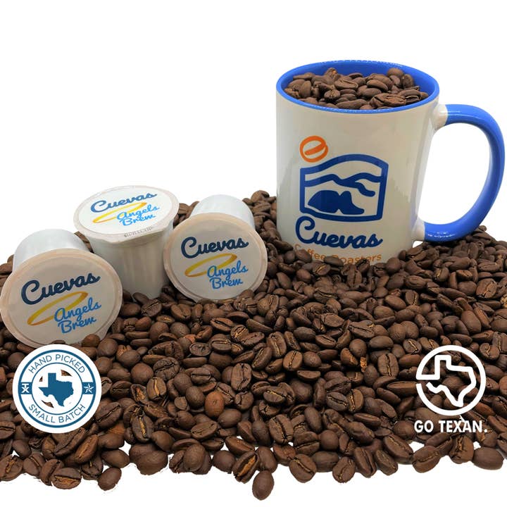 K-Cups "Angel's Brew" for wholesale by Cuevas Coffee Roasters