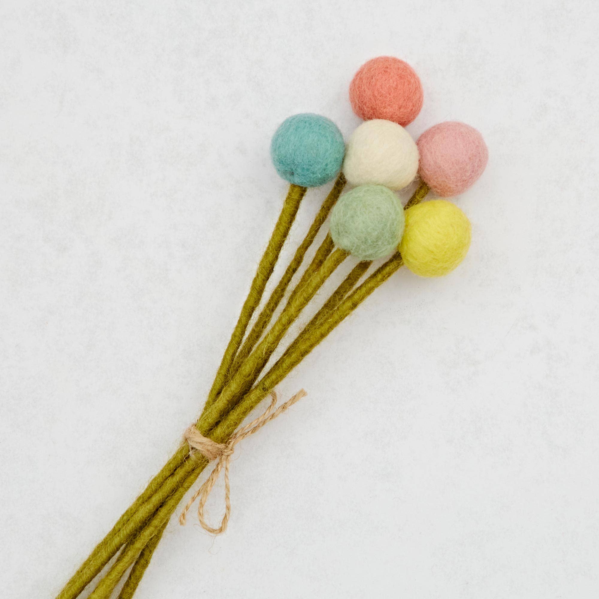 The Paper High Gift Company Limited - Wholesale Artificial Flowers - Pack of 6 Felt Handmade Flower Bouquet - Multicoloured3