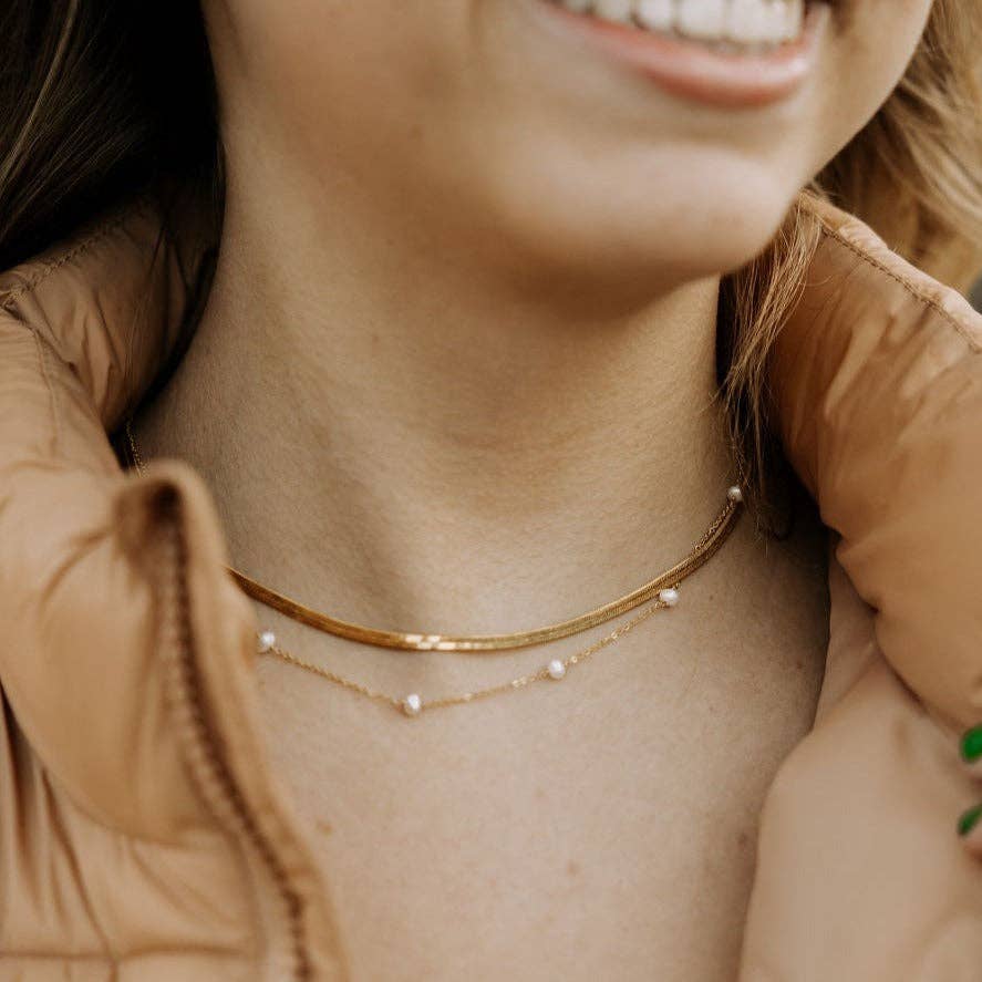 Mauve Jewelry Co. – wholesale Beaded/pearl necklace – Malibu Pearl Necklace3