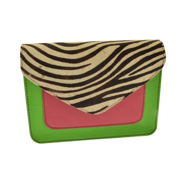 Kiara Print Recycled Leather Handbag for wholesale by Miss Milly Limited