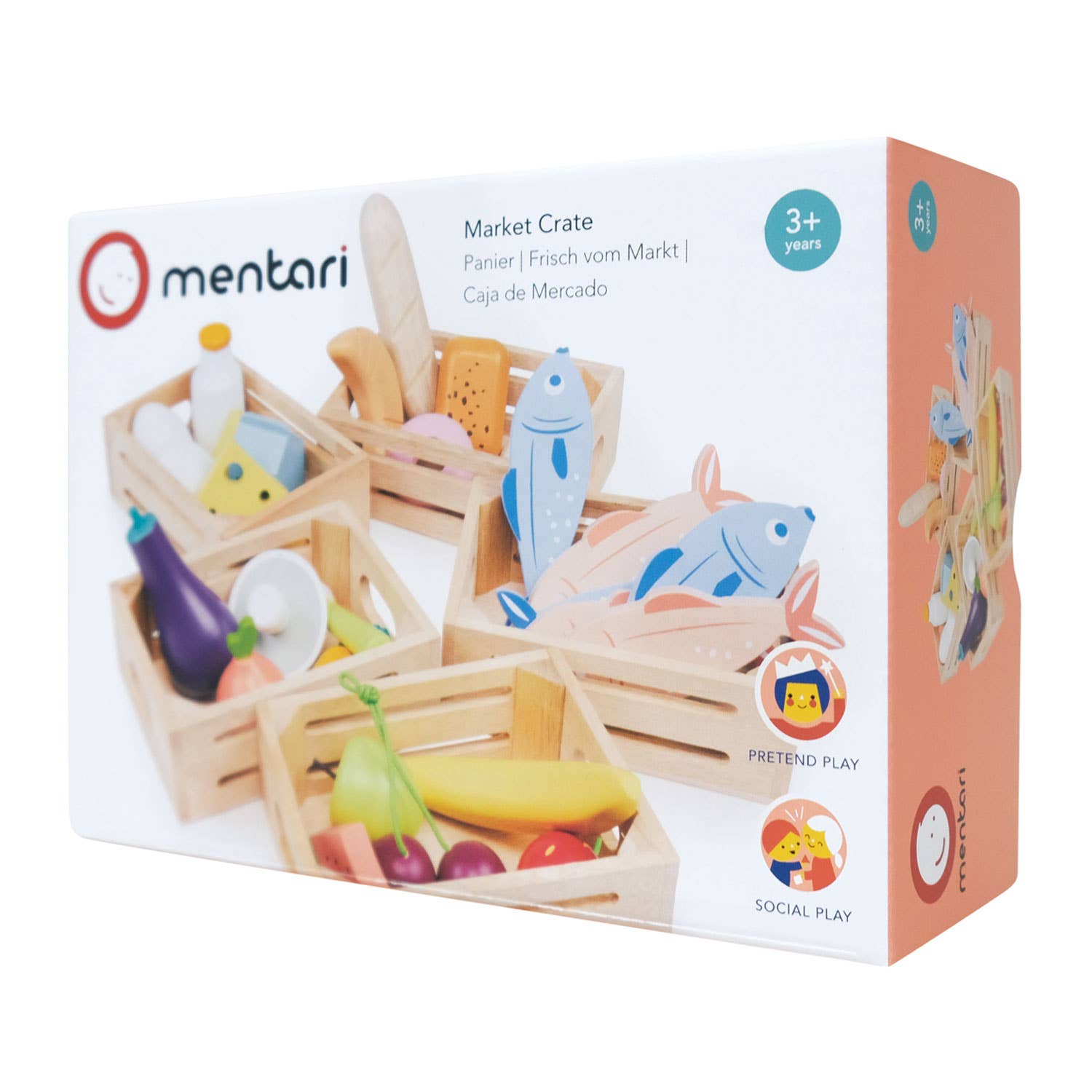 Mentari Toys - Wholesale Wood Toy - Kids - Kids' Dairy Crate Wood Toy with Eggs, Milk, and Cheese7