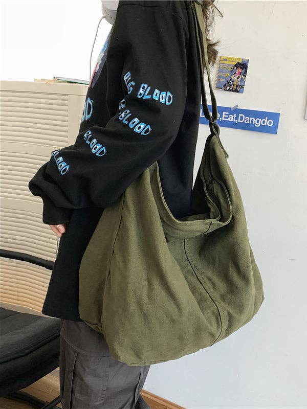 Casual Canvas Solid Color Bags Accessories for wholesale by StyleGalX