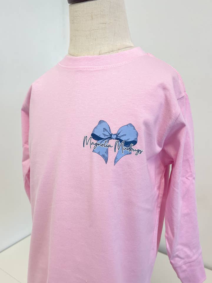 Magnolia Mudbugs - Wholesale Screen Printed T-Shirt - Kids - Toile Preppy Santa Kids T-Shirt | Christmas