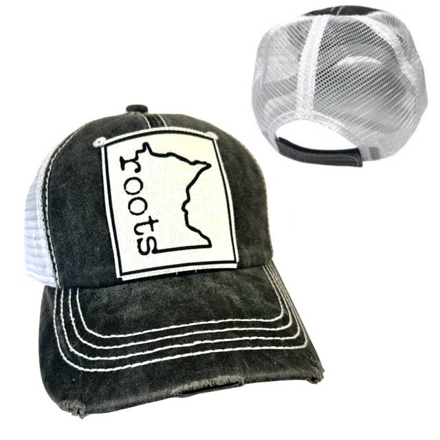dkhandmade - Wholesale Trucker Hat - Unisex - MINNESOTA ROOTS | UNISEX HAT | DISTRESSED9