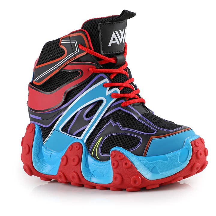 Carambola 04- Sneakers met verborgen sleehak en hoge top met veters voor wholesale door Anthony Wang