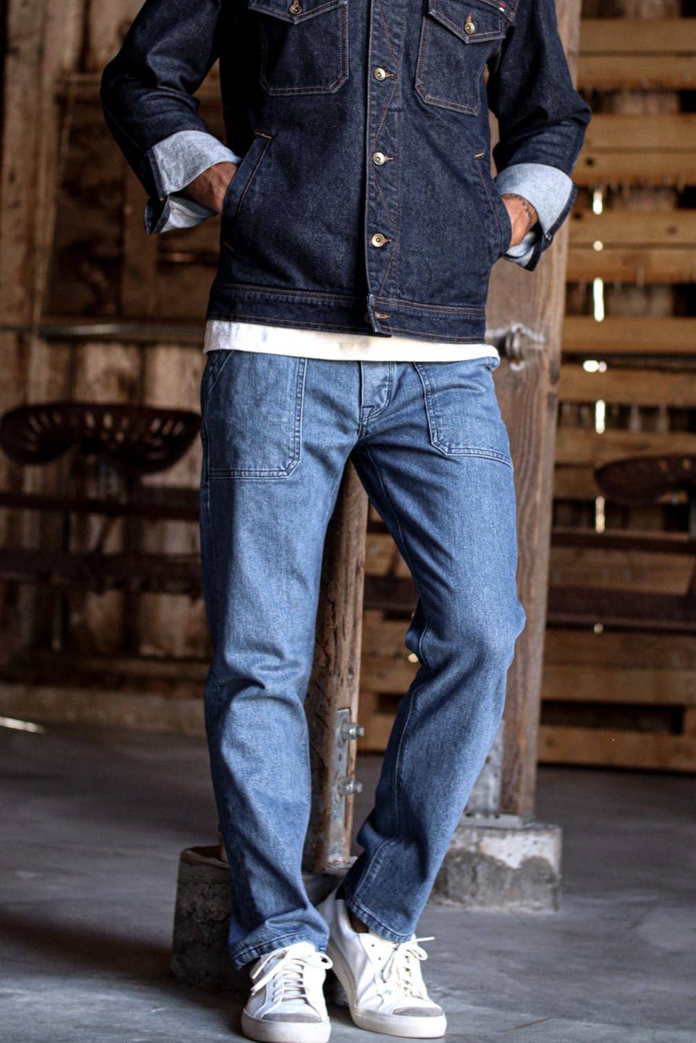 Scout Jean | Salt Wash  Denim Military Pant for wholesale on Faire4