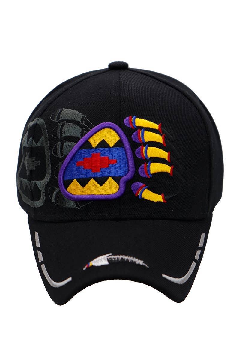 Cap Zone - Wholesale Baseball Cap - Unisex - Native Pride Bear Claw Velcro Back Baseball Cap1