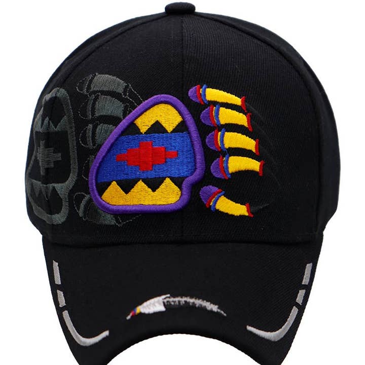 Cap Zone - Wholesale Baseball cap – Unisex - Native Pride Bear Claw Velcro Back Baseball Cap1