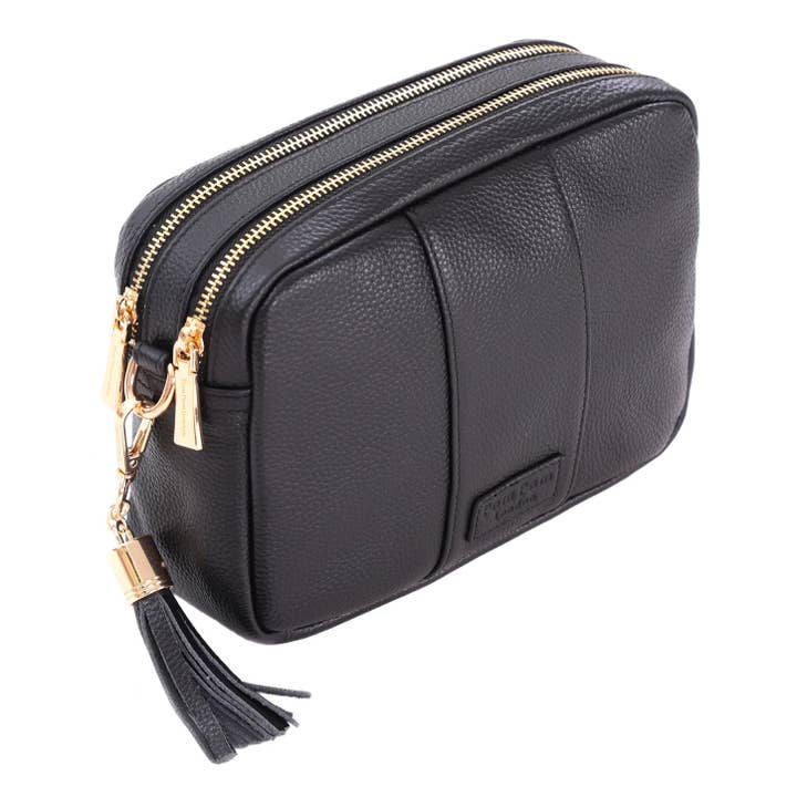 Pom Pom London City Duo Bag Black for wholesale by Pom Pom London