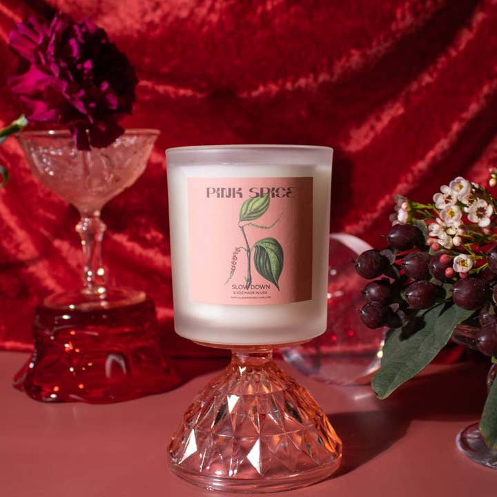 PINK SPICE - Coconut Wax Candle for wholesale by Slow Down Self Care