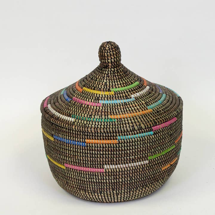 Gitzell FairTrade - Wholesale Basket - Assorted Sweet Grass Large Lidded Baskets4
