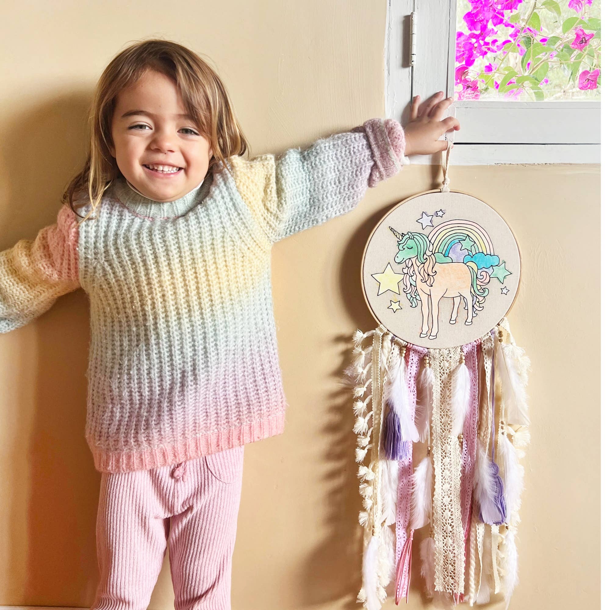 MANIK - Vente Kit de bricolage - Kit de peinture BUTTERFLY DIY Dreamcatcher, kit de bricolage avec 5 SHARPIES11