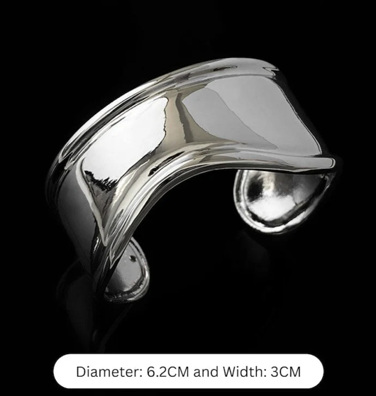 HoopLa – Pulseira de punho por atacado –  Pulseira Wonder Women Women Bone- Aço - Ouro 14K ou Prata14