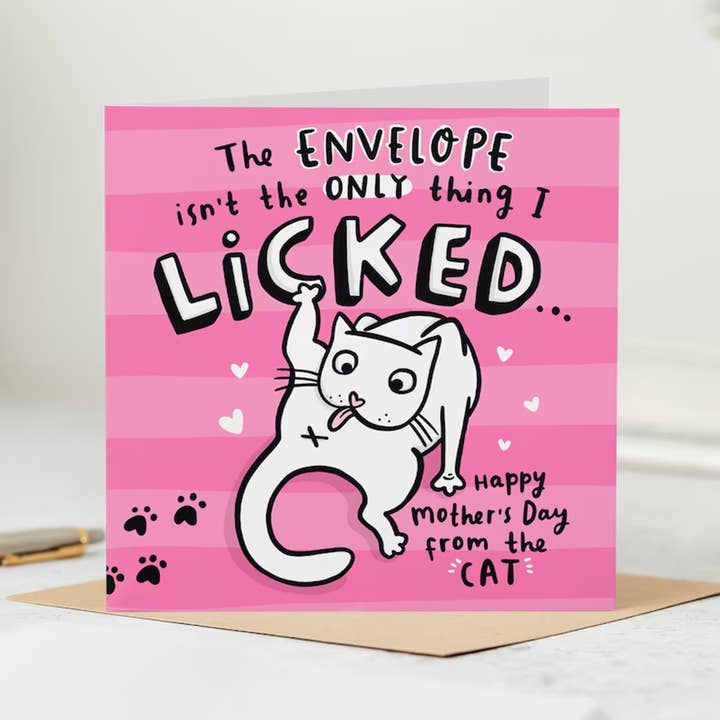 Licked The Envelope Mother's Day Card for wholesale by Arrow Gift Co