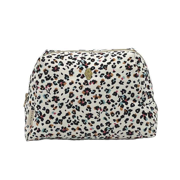 Milinane - Vente Trousse de toilette – femme - Trousse de beauté - JADE - Leopard