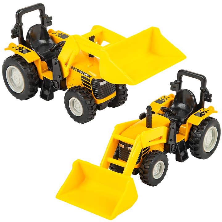 La Luna Bella - Toys - Wholesale Toy Car/Truck - Kids - 6" DIE-CAST SCOOP TRACTOR LLB Car Toys