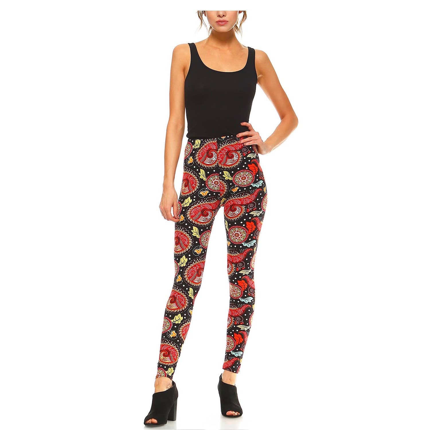 JHP Collection - Wholesale Fashion Leggings - Women's - WOMENS CASUAL MULTI COLOR BRUSHED FULL LEGGINGS27