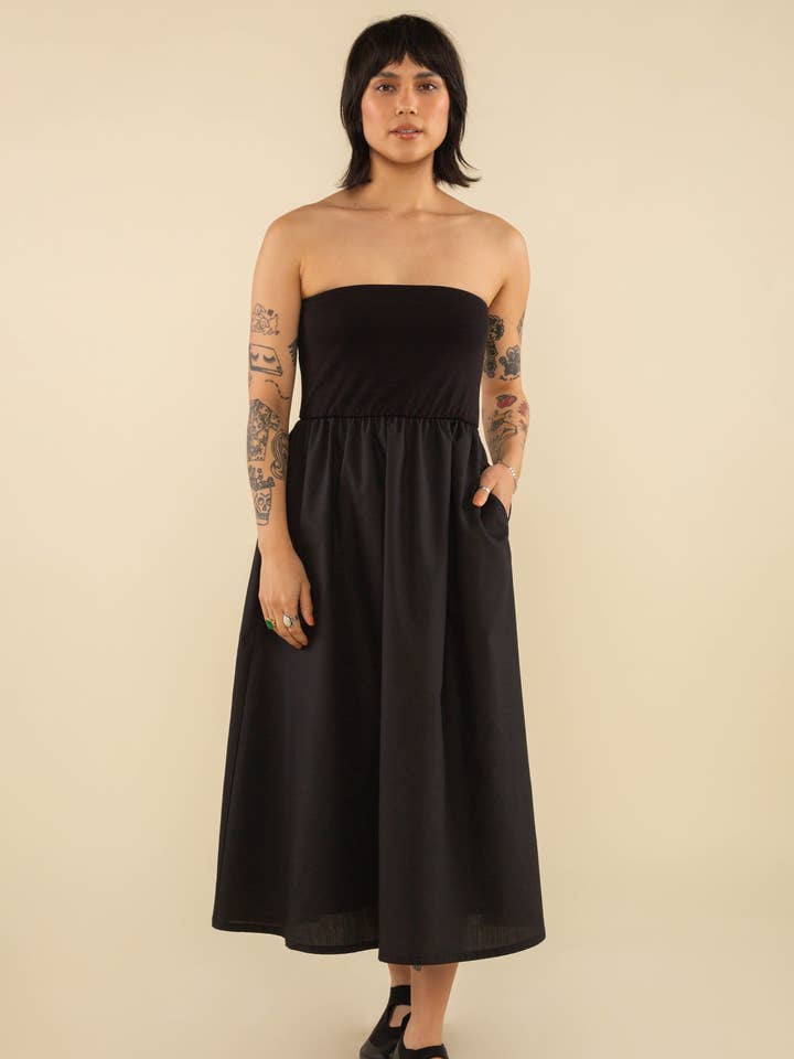 Abito midi Johnny Tube Top per la vendita all'ingrosso da parte di NLT