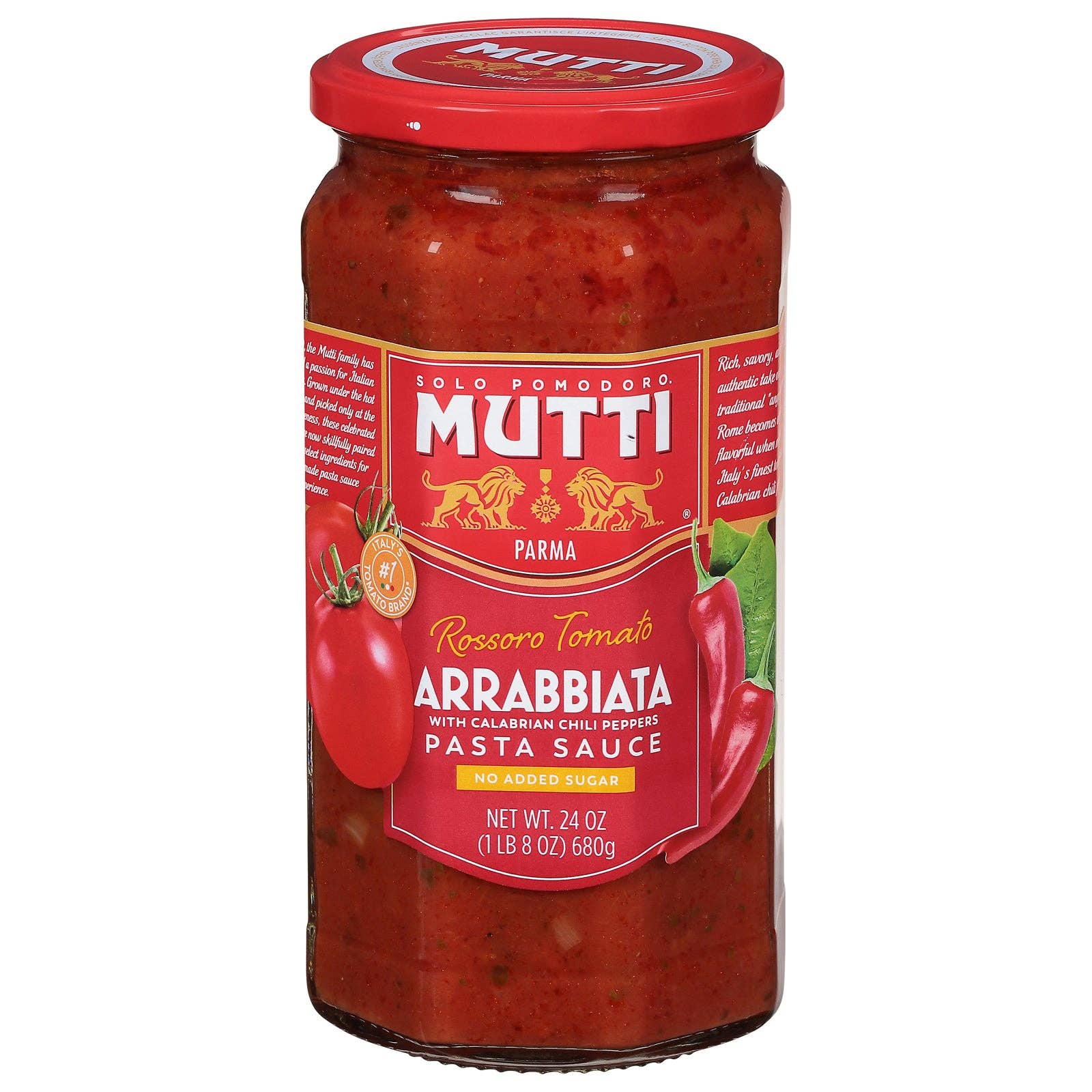 Everyday Supply Co - Wholesale Pasta Sauce - Mutti - Sauce Arrabbiata Pasta - Cs Of 6-24 Oz0