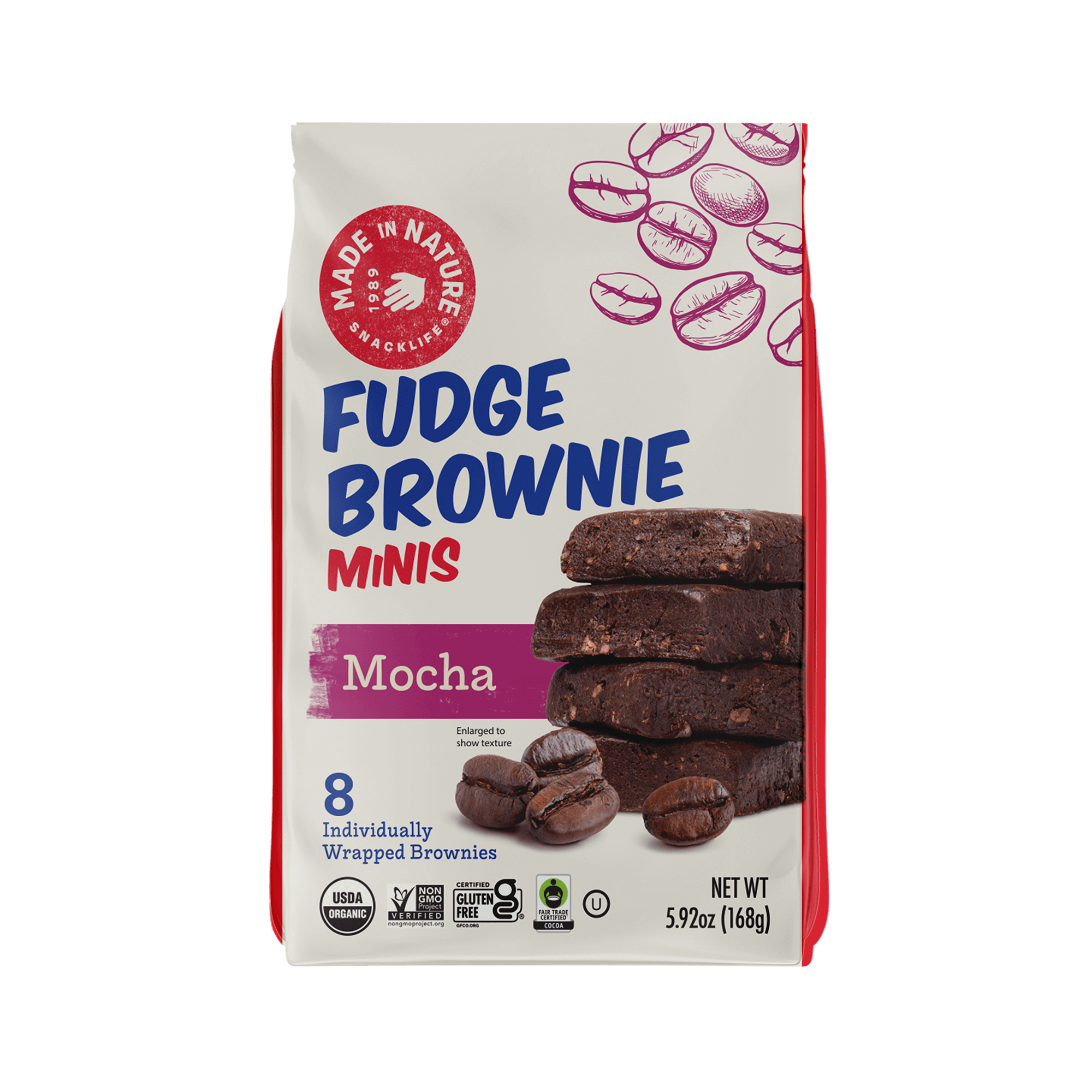 Made In Nature - Wholesale Brownie - Mocha Fudge Brownie Minis0