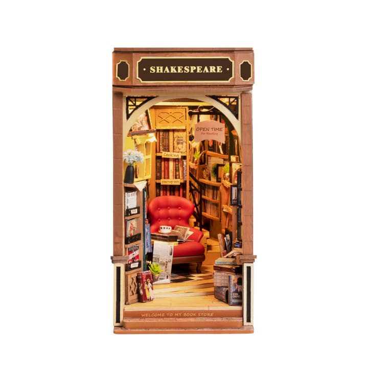 Hands Craft - Wholesale Puzzle - Kids - DIY Book Nook Kit: Bookstore1