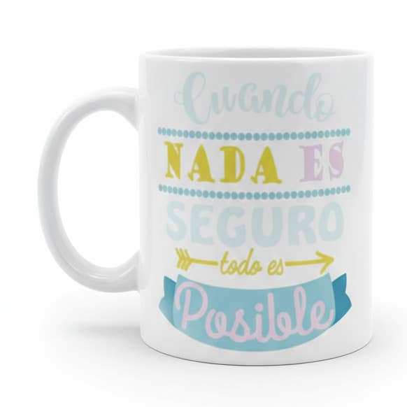 Caneca Motivacional "Quando Nada é Certo, Tudo é Possível" por atacado de Happy Vibes