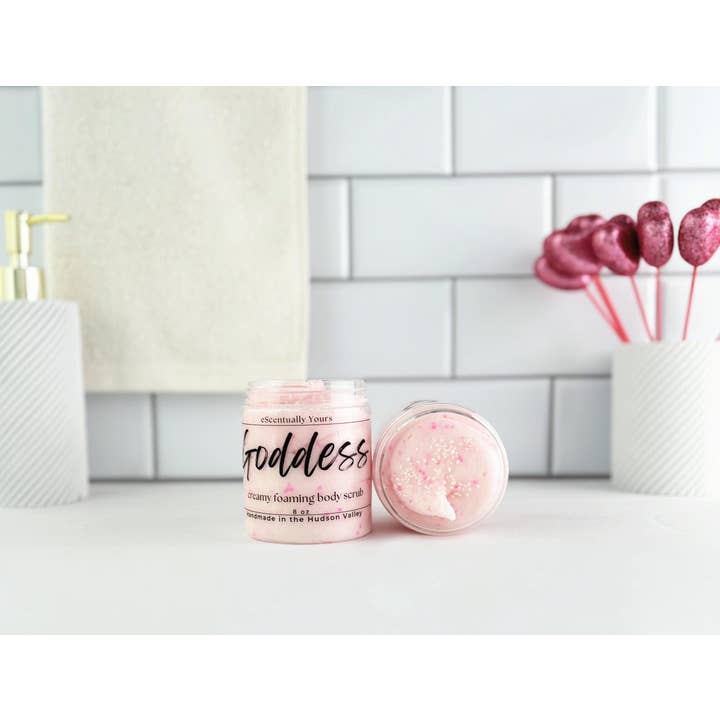 eScentually Yours - Wholesale Body Scrub/Exfoliant - Pink Sugar Handmade Whipped Foaming Scrub Body Wash - Vegan1