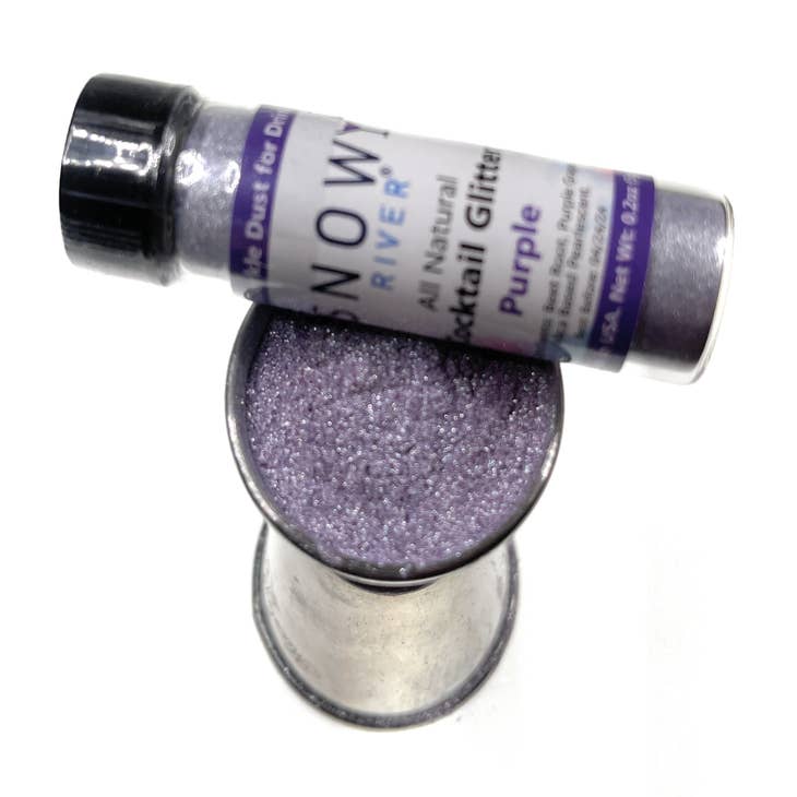 Snowy River Purple Cocktail Glitter, cocktail glitter, natural