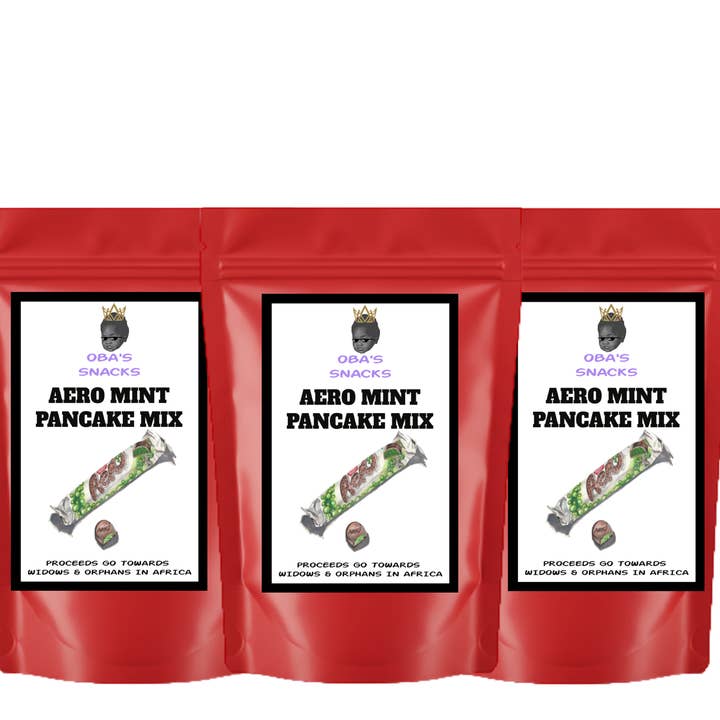 Mélange à crêpes inspiré d'Aero Mint - Pack de 3 pour la vente par Oba's Snacks