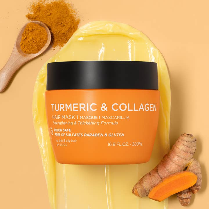 Luseta Beauty - Wholesale Hair Mask - Turmeric & Collagen Hair Mask - 16.9oz